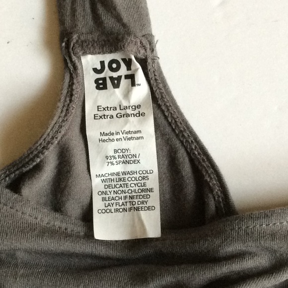 Joy Lab Gray tank top size XL - Picture 3 of 5